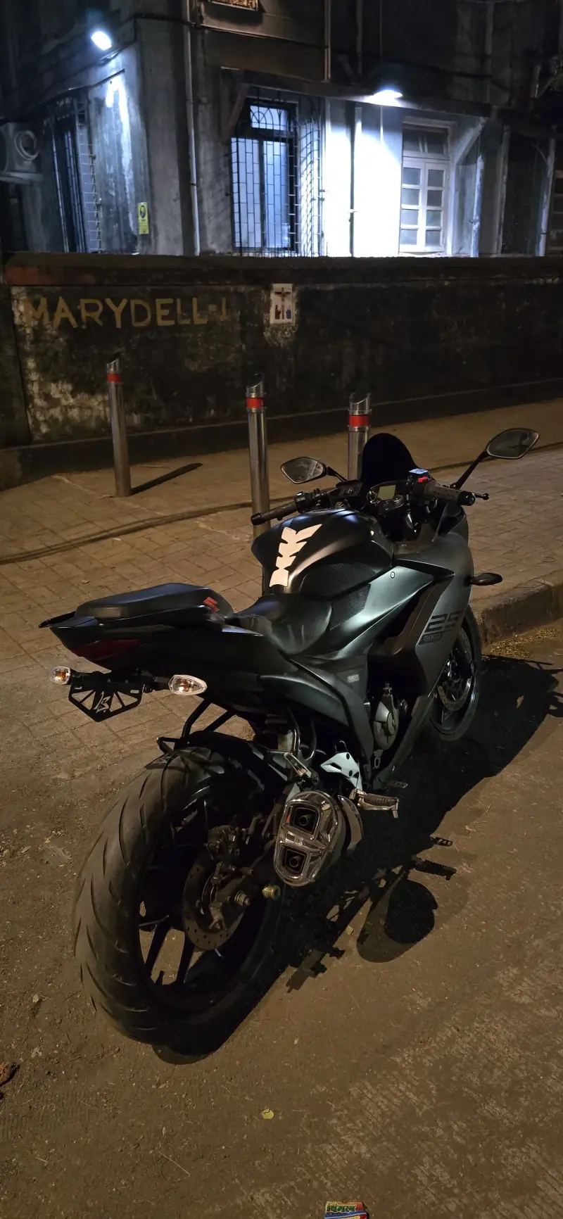 Custom tail tidy with integrated indicators by LS Customs
